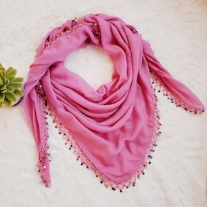 Exotic Handmade Needle Lace Scarf